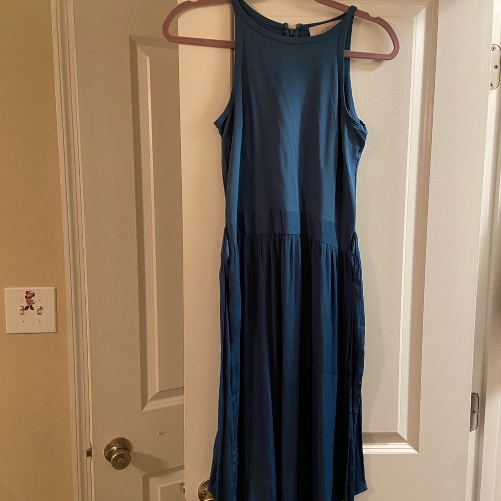 Loft Dress， 2P, blue.
